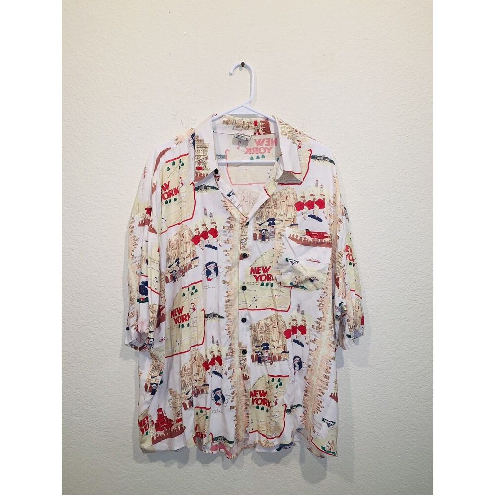 Billion Bay New York Hawaiian Shirt XXL